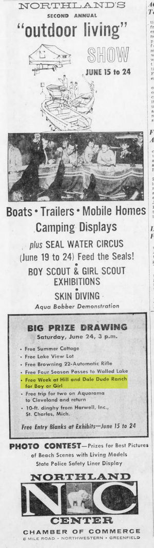 Hill and Dale Ranch - June 20 1961 Contest